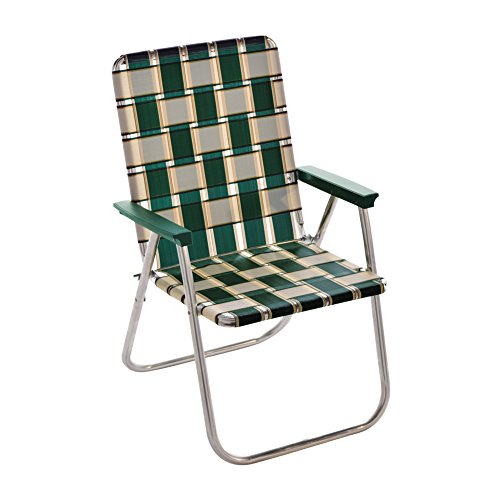 Lawn Chair USA bing Chair (Classic, Charleston with Green Arms)