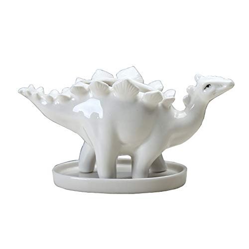 Likeread FFMQ9H7 Dinosaur Ceramic Succulent Cute Plant Pot, Cartoon Animal  Bonsai pots with draining Hole for Home and Office DIY Decoration