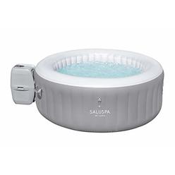 Bestway St. Lucia SaluSpa 2 to 3 Person Inflatable Round Outdoor Hot Tub with 110 Soothing AirJets, Filter Cartridge, Pump, and 