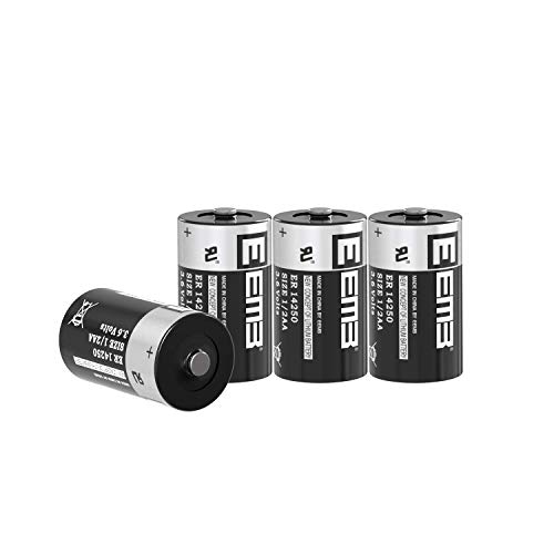 EEMB 1/2 AA 3.6 V Battery ER14250 1200 Capacity Li-SOCl2 Lithium Thionyl Chloride Batteries