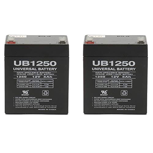 Universal Power Group Chamberlain 4228 EverCharge Replacement Battery- 12v 4.5ah/ 12v 5ah- 2 Pack