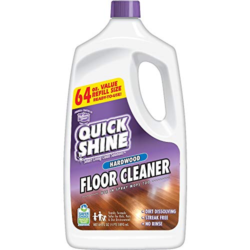 Quick Shine High Traffic Hardwood Floor Cleaner, 64 Fl. Oz, White