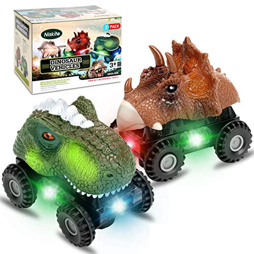 Niskite Dinosaur Toys for 2 3 4 Year Olds Boys,Niskite Dinosaur Car for Kids Toddler,Best Gifts for 5-8 Year Old Boy,Most Popular