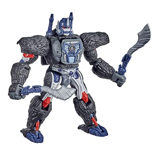 Transformers Toys Generations War for Cybertron: Kingdom Voyager WFC-K8 Optimus Primal Action Figure - Kids Ages 8 and Up,
