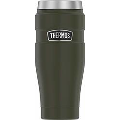 Thermos Stainless King Thermos SK1005AG4 Thermos Stainless King 16 Oz. Army Green Stainless Steel Travel Tumbler SK1005AG4