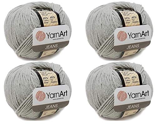 Yarn Art 4 Skein 55% Cotton 45% Acrylic YarnArt Jeans Yarn 200 gr