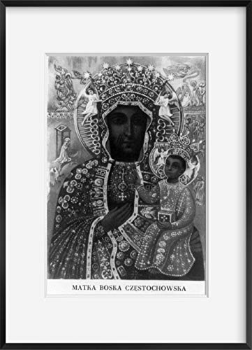 INFINITE PHOTOGRAPHS Vintage Photograph: Our Lady of Czestochowa, Known as The Black Madonna, Around whom Generations of