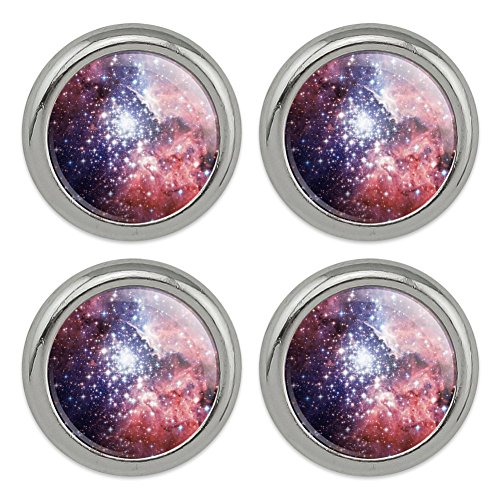 Graphics & More Nebula Space Galaxy Metal Craft Sewing Novelty Buttons - Set of 4