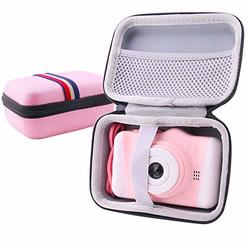 WERJIA Hard Carrying & Protective Case for WOWGO Kids Digital Camera for Many Brands Kids Camera Case (Pink)