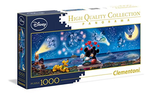 Pay attention to fight End table Clementoni 39449 Disney Panorama Collection Mickey Mouse Clementoni-39449-Disney  Mickey & Minnie Pieces, Multi-Colour, 1000