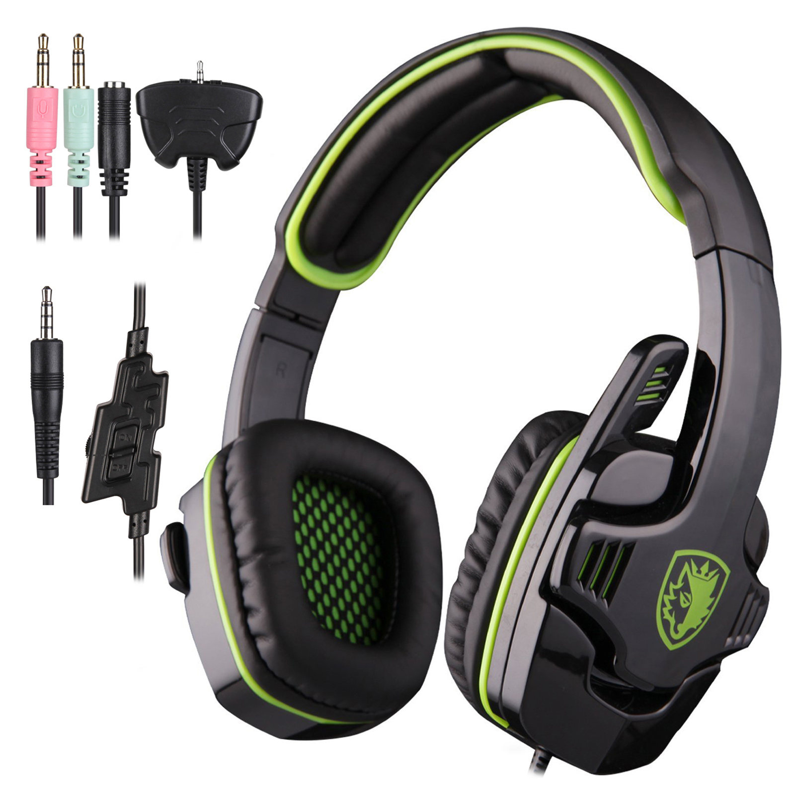 Sades Sa 708 Gt Stereo Hifi Gaming Headset Headphone With Microphone For Ps4 Xbox360 Pc Mac Smartphone Laptop Green Sades Sa 708 Gt Stereo Hifi Gaming Headset Headphone With Microphone For Ps4 Xbox360 Pc Mac Smartphone Laptop Green