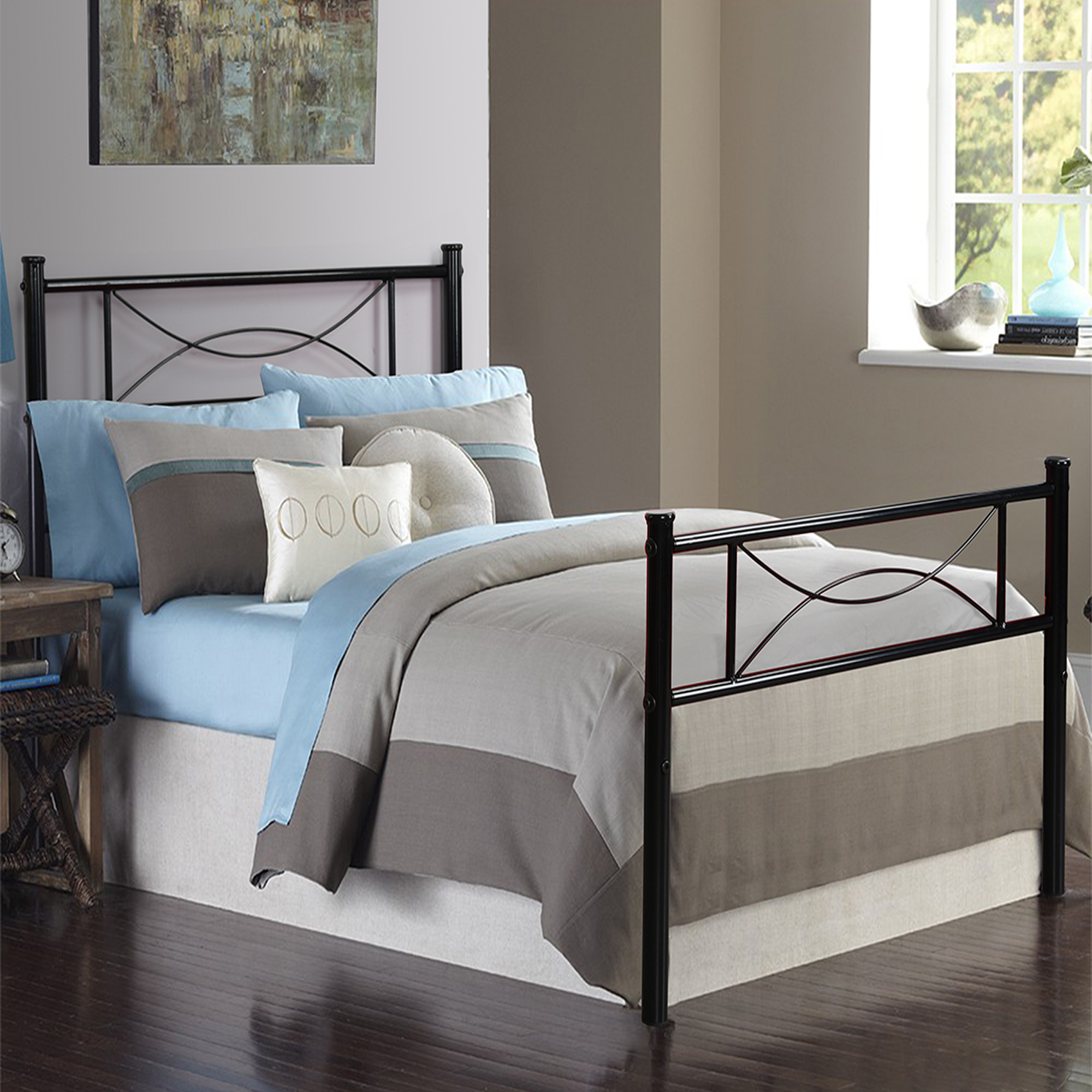 Furniture R Bedroom Metal Bed Frame, How To Put Together A Metal Bed Frame Full Size