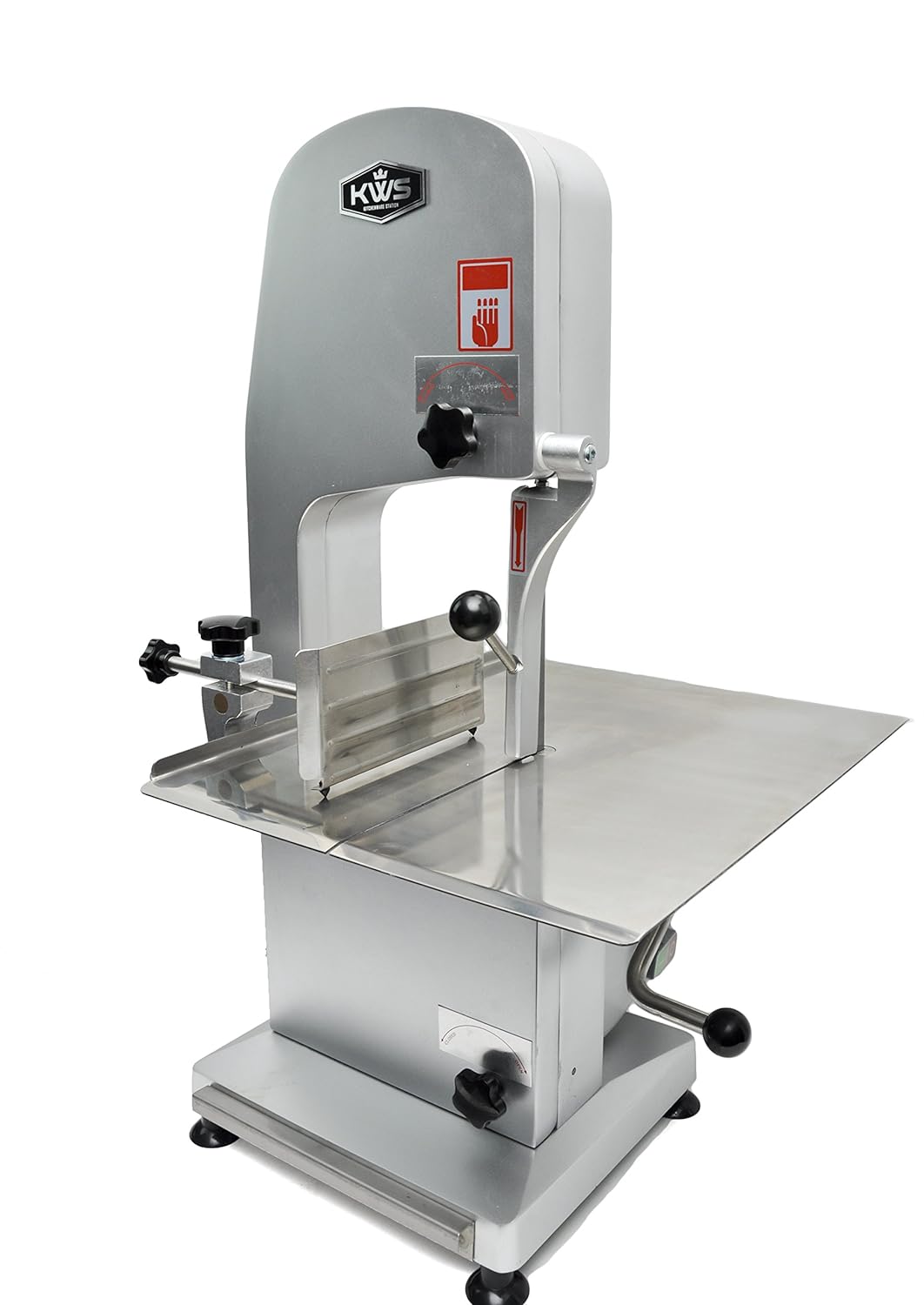 KitchenWare Station KWS B-210 Commercial 1900W 2.5HP Electric Meat Band Saw Bone Sawing Machine/ Slicer Heavy-Duty