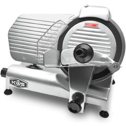 KitchenWare Station KWS MS-10NT Commercial 320w Electric Meat Slicer with 10-Inch Non-Sticky Teflon Blade
