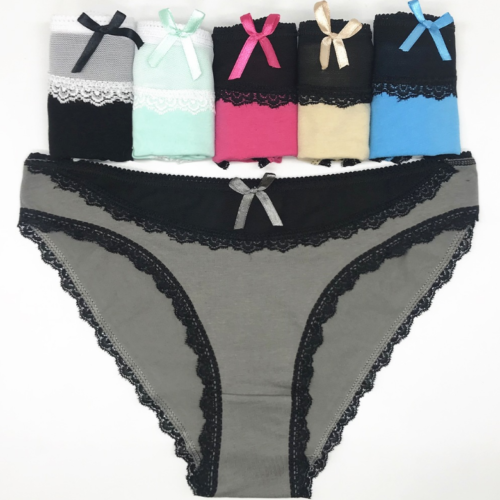 Magg Shop 6-Pack Women's Ladies Cotton Bikini Briefs Panties Underwear