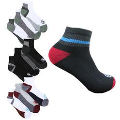 ECKO UNLTD Mens 6-Pack Performance Comfort No Show Arch Compression Cushion Assorted Athletic Socks