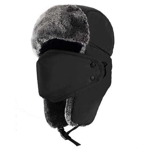 Maggshop Men's Russian Trooper Fur Earflap Winter Ski Hat