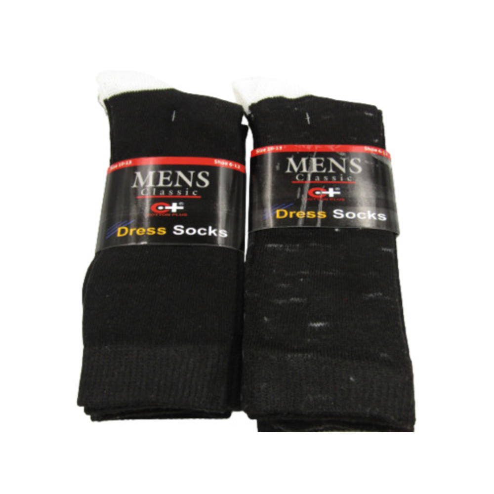 Maggshop 6-12 Pairs New Cotton Plus Men Classic Formal Dress Socks Shoe Size 6-12