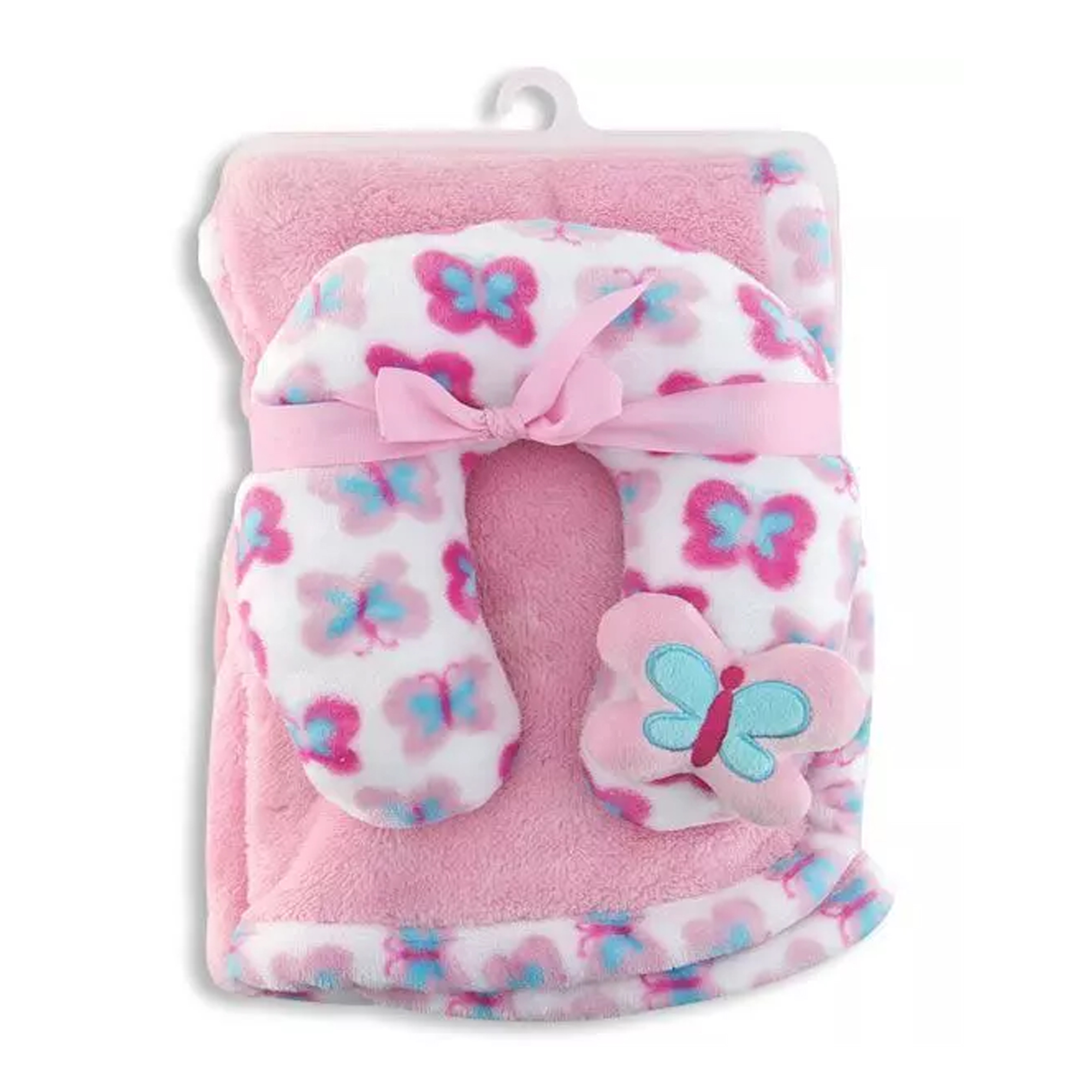 Kelli's Baby Blanket and Neck Support Pillow, Travelling Set for Children