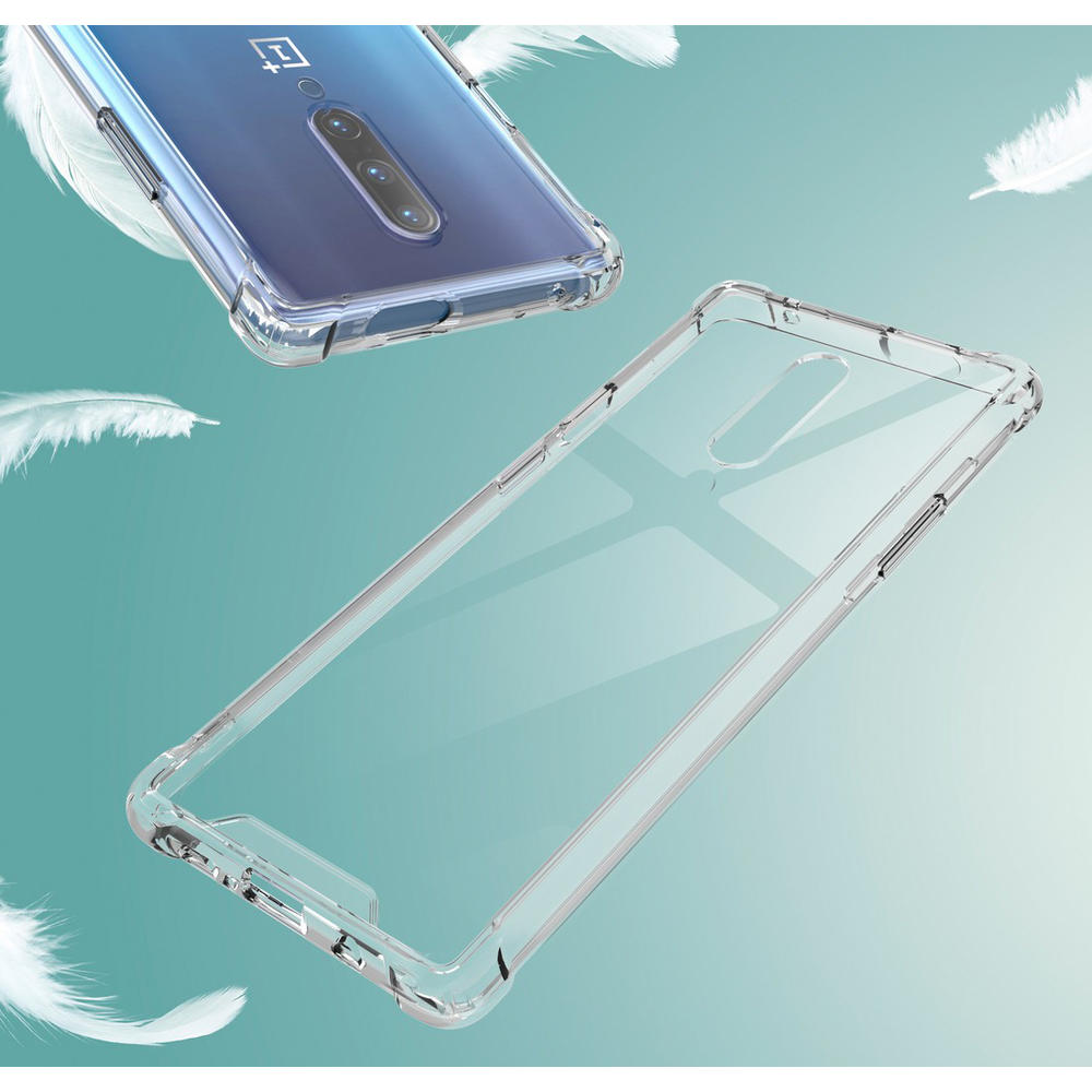 Nakedcellphone AquaFlex Transparent TPU Anti-Shock Clear Case Slim Cover for OnePlus 7 Pro