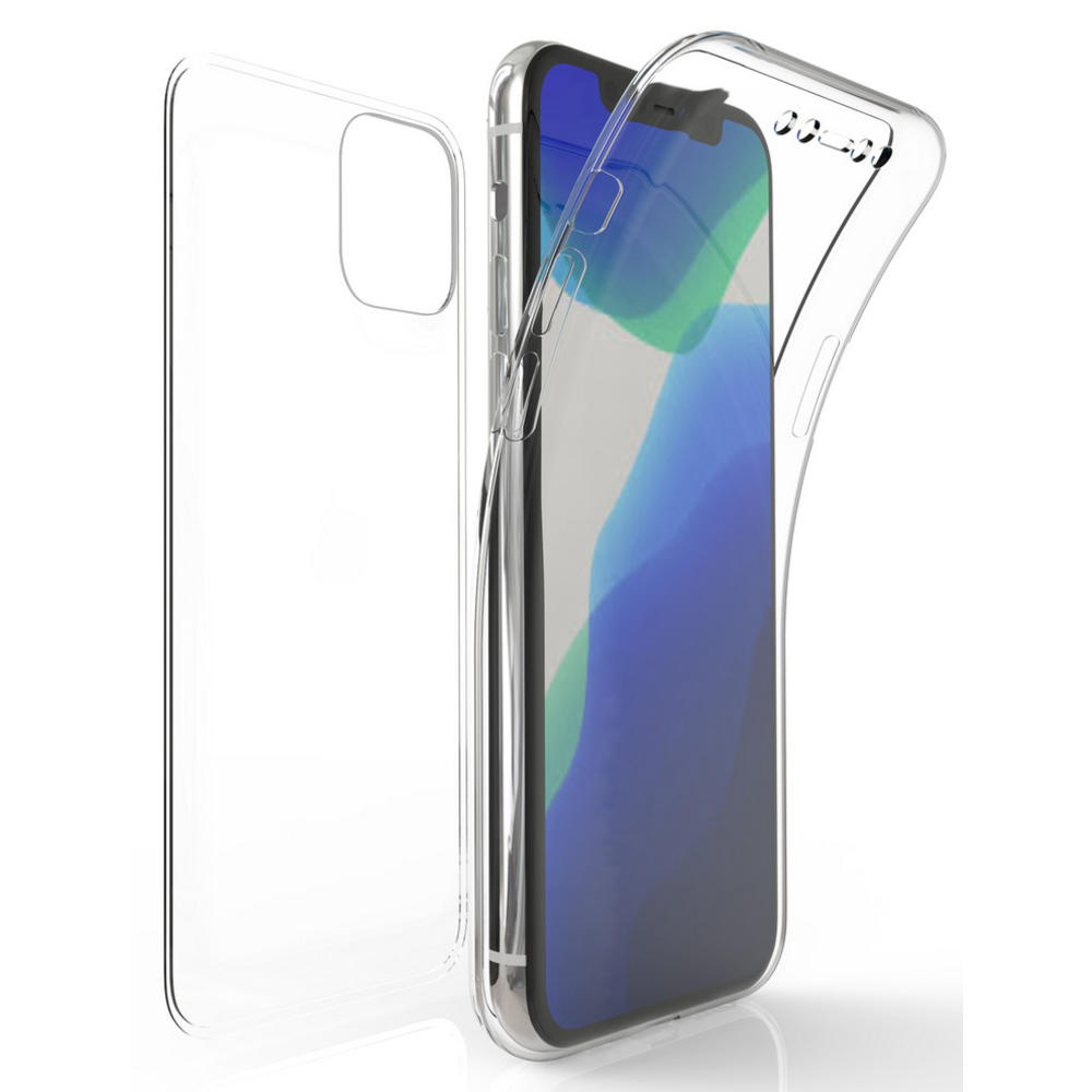 Nakedcellphone Tri-Max Clear Screen Guard Full Body Wrap Case TPU Cover for Apple iPhone 11 Pro