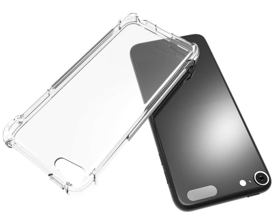 Nakedcellphone Clear Anti-Shock Transparent Case Slim Cover for Apple iPod Touch 7 6 5