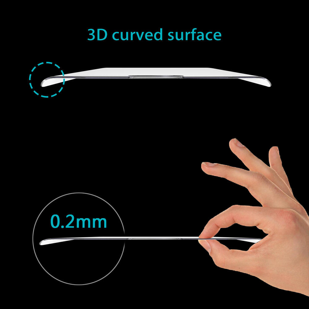 Nakedcellphone Full Size Tempered Glass 3D Curved Screen Protector for Samsung Galaxy S20 Ultra