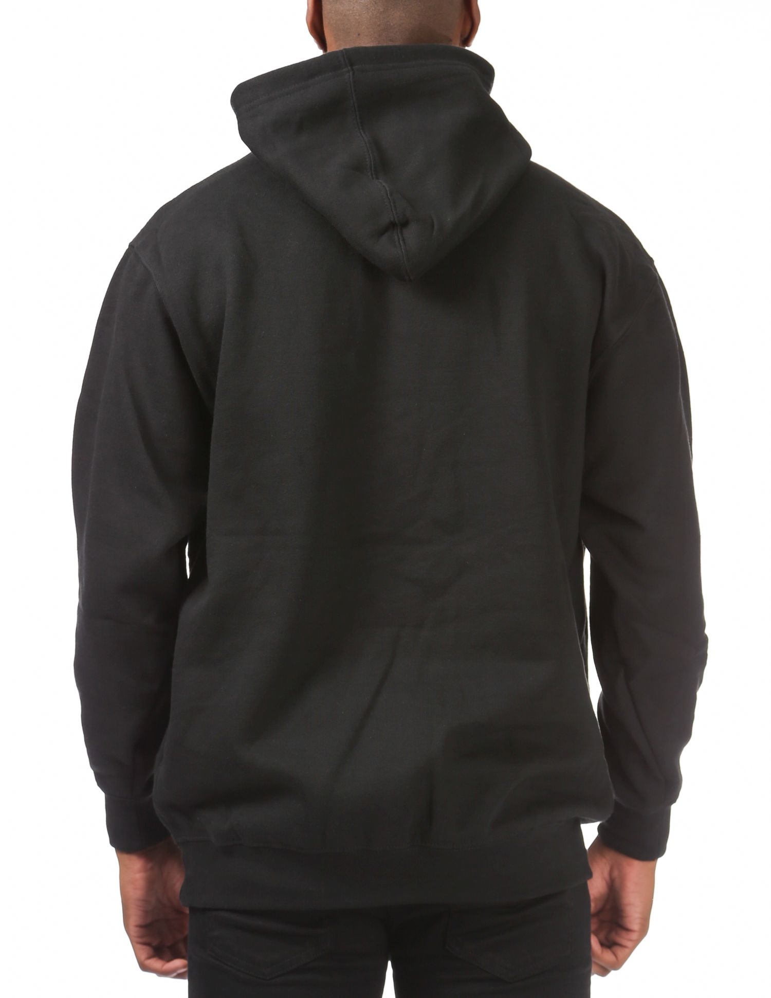Pro Club Men's Comfort Pullover Hoodie with Front Pocket - Black - Medium