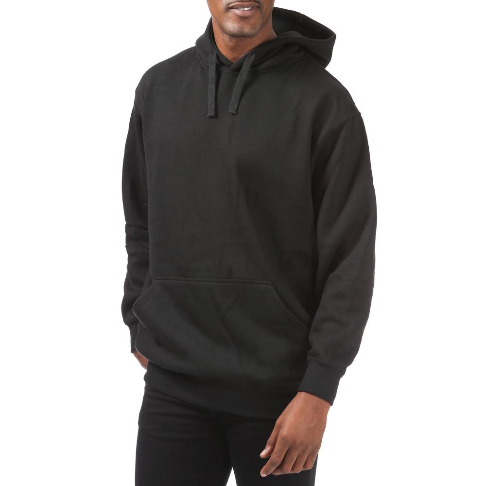 Pro Club Men's Comfort Pullover Hoodie with Front Pocket - Black - Medium