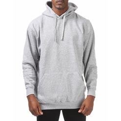 Pro Club Men's Comfort Pullover Hoodie with Front Pocket - Heather Gray - Small