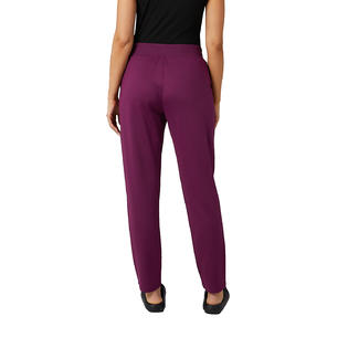 32 Degrees Women's Ultra Comfy Everyday Pant - Dark Magenta Purple Heather  - Large