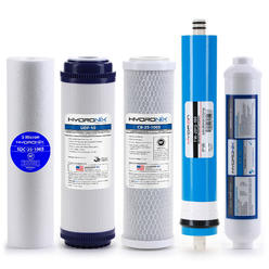 Smart Pack Reverse Osmosis Universal Replacement Filter Set RO Cartridges 5 pcs w/ 100 GPD Membrane