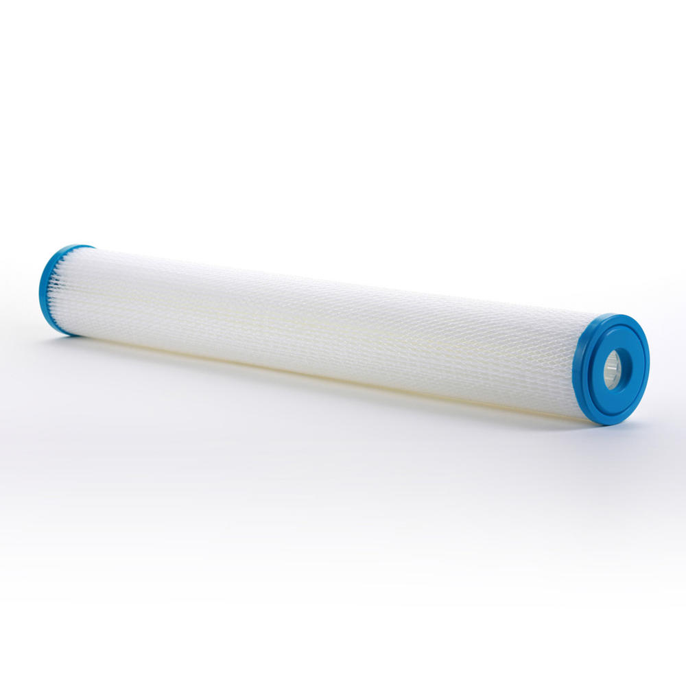 Hydronix SPC-25-2010 Polyester Pleated Sediment Water Filter, Washable & Reusable, 2.5" X 20", 10 micron