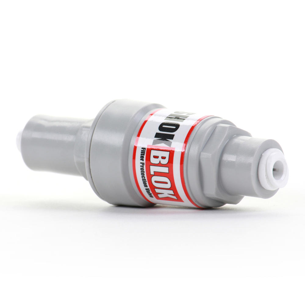 Hydronix Shok Blok SB-FPV-70 Water Filter Pressure Regulator Protection Valve for RO & Filter Systems - 1/4" QC Ports, 70 PSI