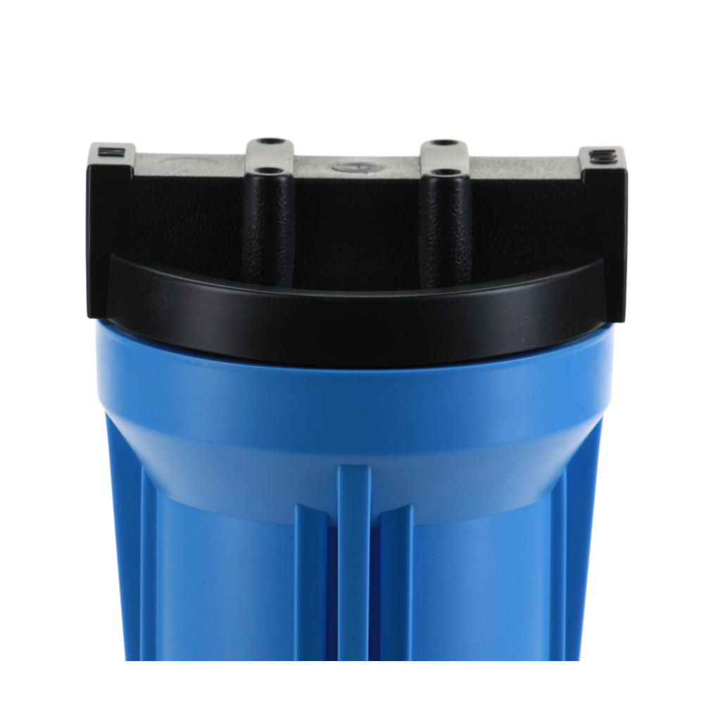 Hydronix HF3-10BLBK12, 10" Blue Housing with Black Rib Cap For RO & Filtration Systems, 1/2" Ports
