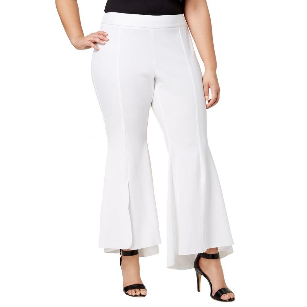 International Concepts Inc Women S Plus Size Mid Rise High Low Hem Flare Pants International Concepts Inc Women S Plus Size Mid Rise High Low Hem Flare Pants