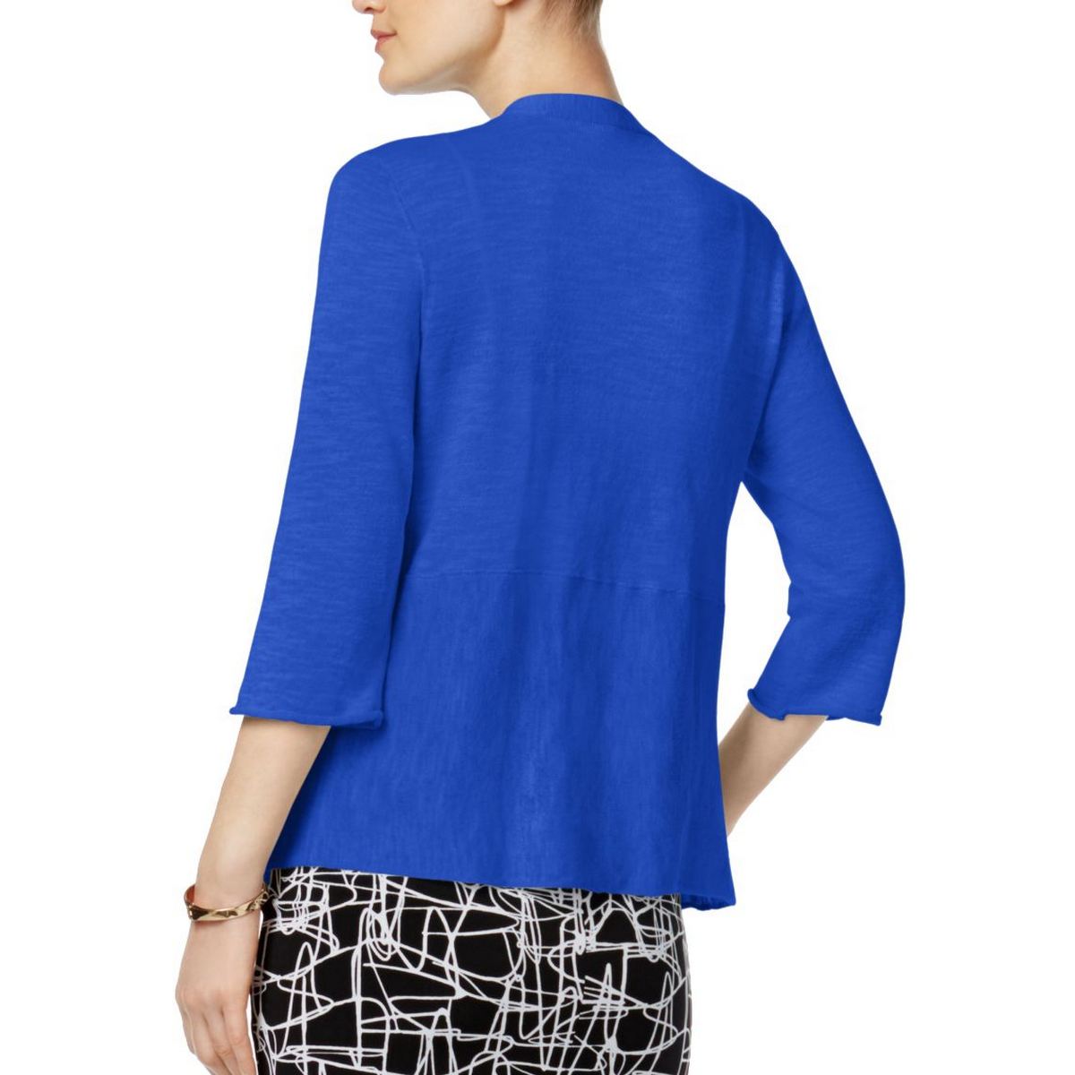 Alfani ALFANI Women's Petite Open-front Knit Cardigan Blouse Shirt Top