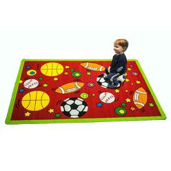 Sports Themed Rugs Kids Mybecca Kids Rug Sport Red Area 3 X 5 Children For