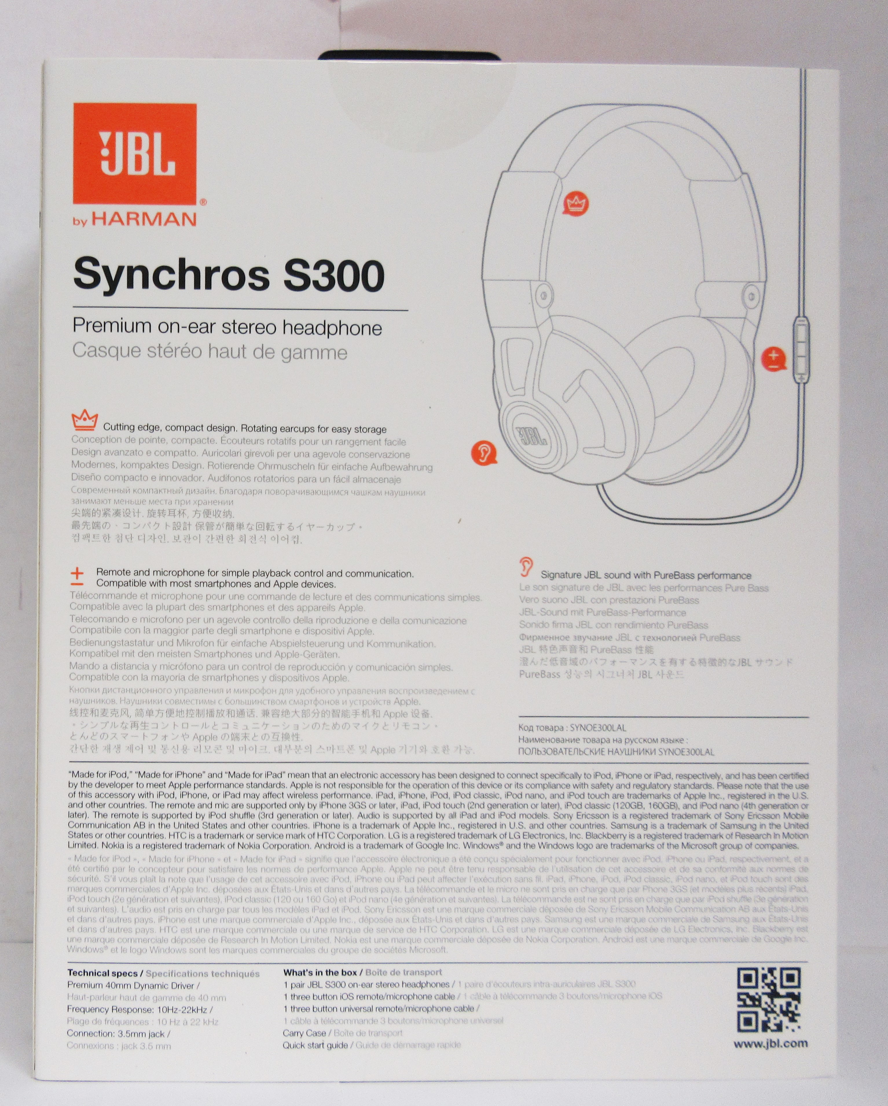 Synoe300lal Jbl Synchros S300 Los Angeles Lakers On Ear Headphones Synoe300lal Jbl Synchros S300 Los Angeles Lakers On Ear Headphones