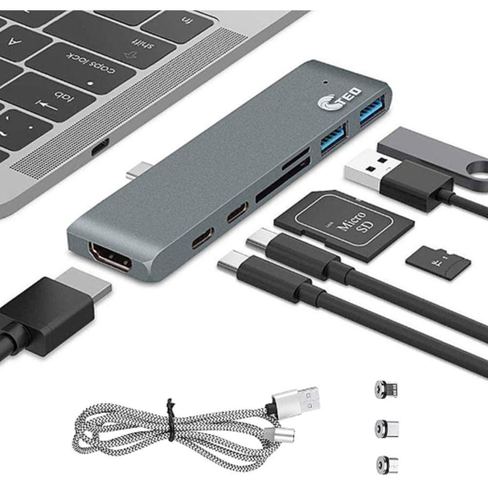 HyperDrive DUO 7-Port USB-C Hub - USB-C Docking Station Apple MacBook Pro &Air