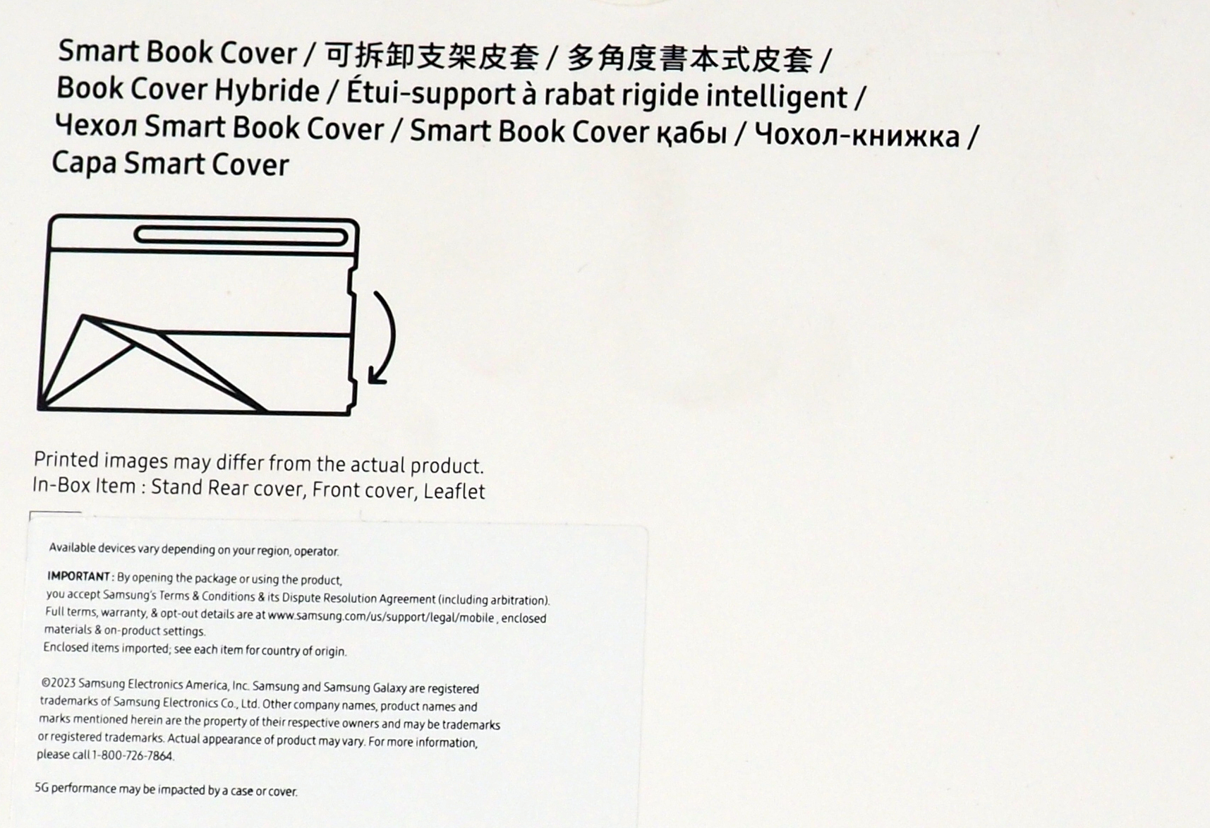 Samsung Galaxy Tab S9 Ultra Smart Book Cover EF-BX910PBEGUJ - Black
