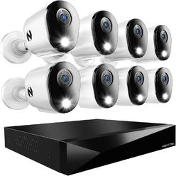 Night Owl 12 Channel 8 Camera Wired 2K 1TB DVR Security System with 2-way Audio FTD4-81-8L White