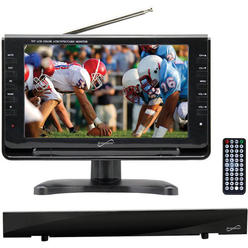 Supersonic 9" Widescreen LCD TV (SC-499) and SC-612 HDTV Flat Digital Antenna