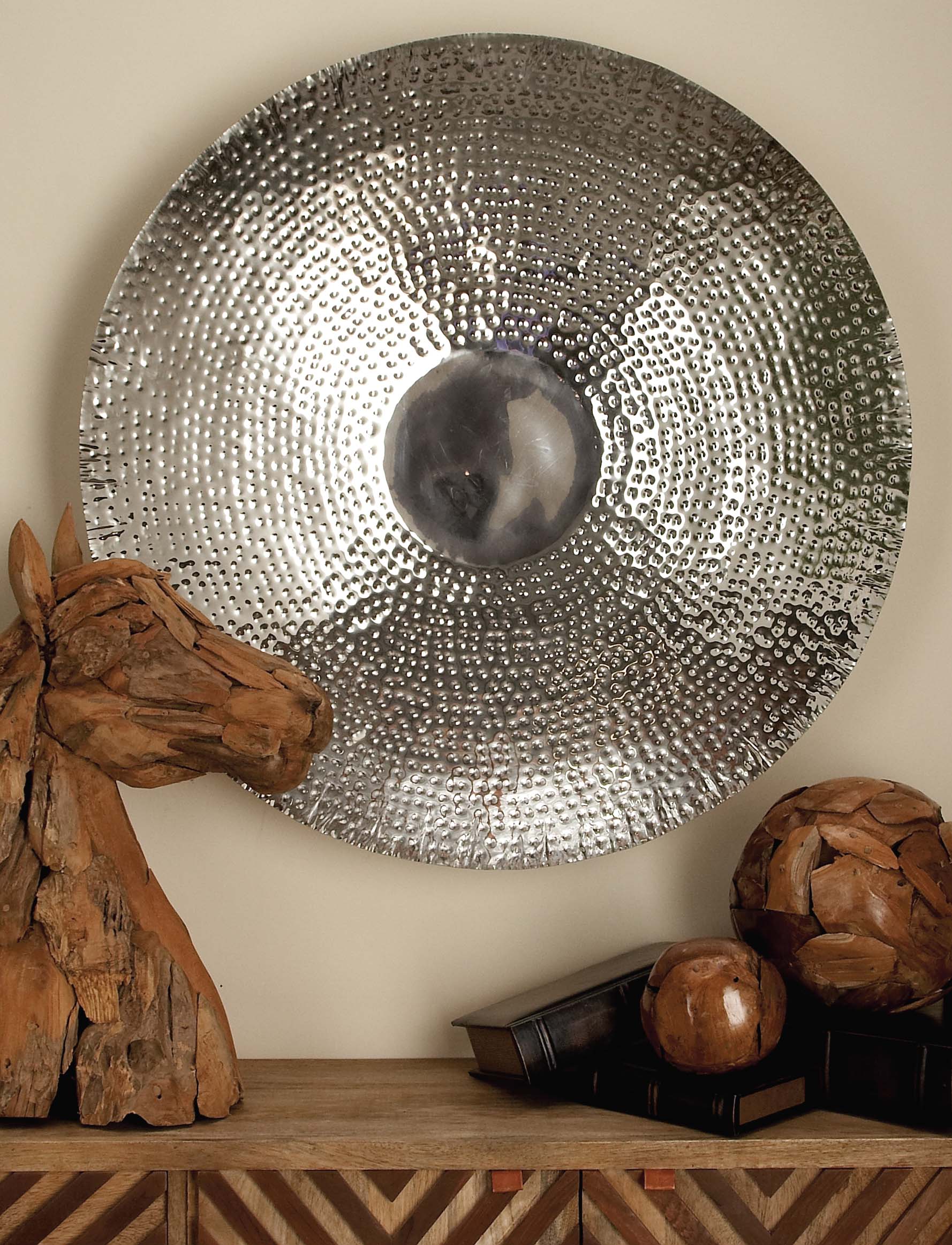 Benzara 38057 Elegant Wall Sculpture Stainless Steel Decor Wall Sculpture Stainless Steel Decor