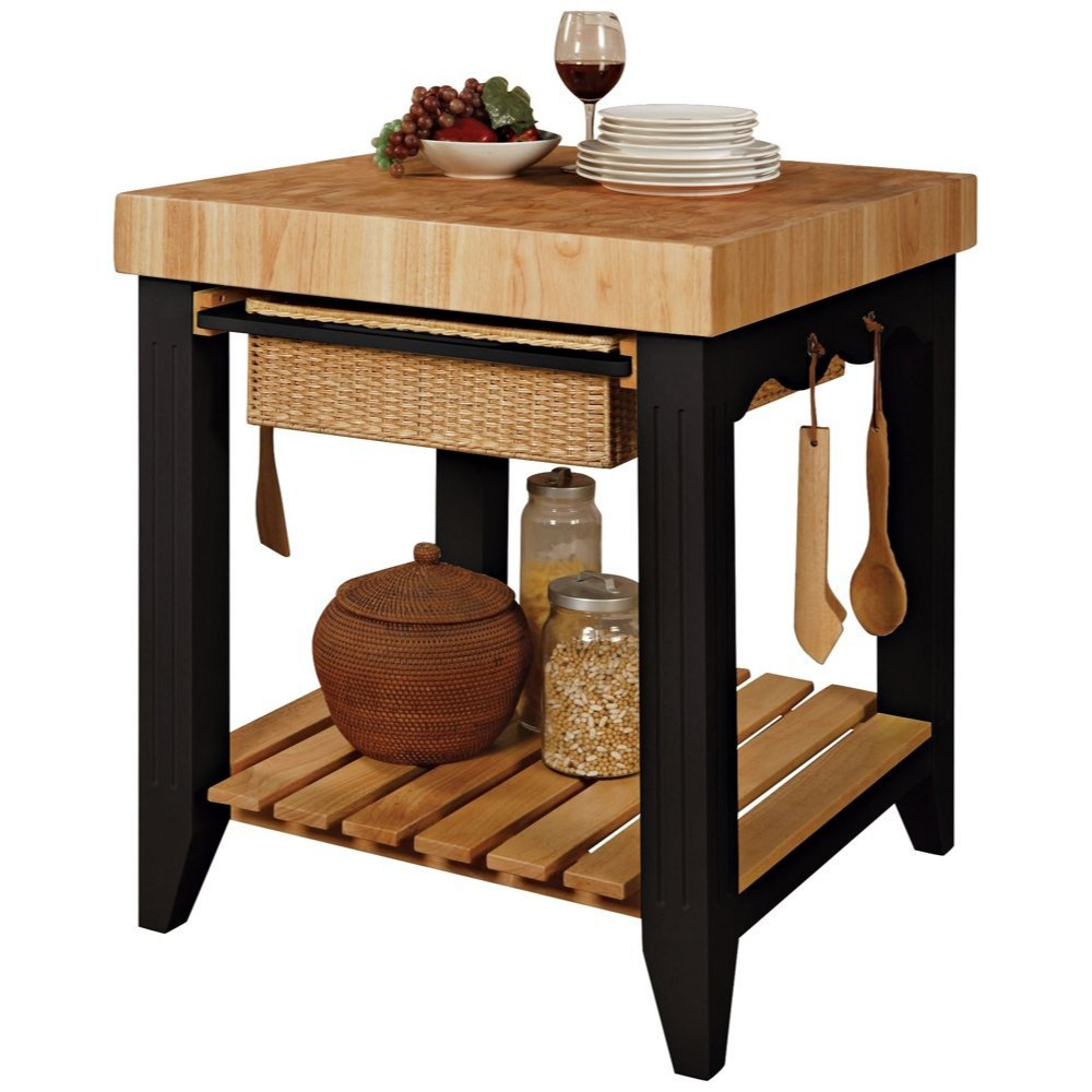 The Powell Company Color Story Black Butcher Block Kitchen Color Story Black Butcher Block Kitchen