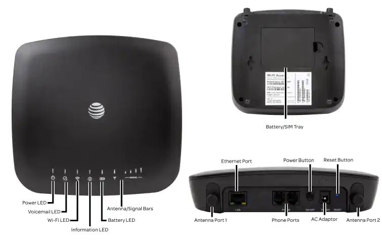 Netcomm AT&T Wireless Internet WiFi 4G LTE Home Base Router