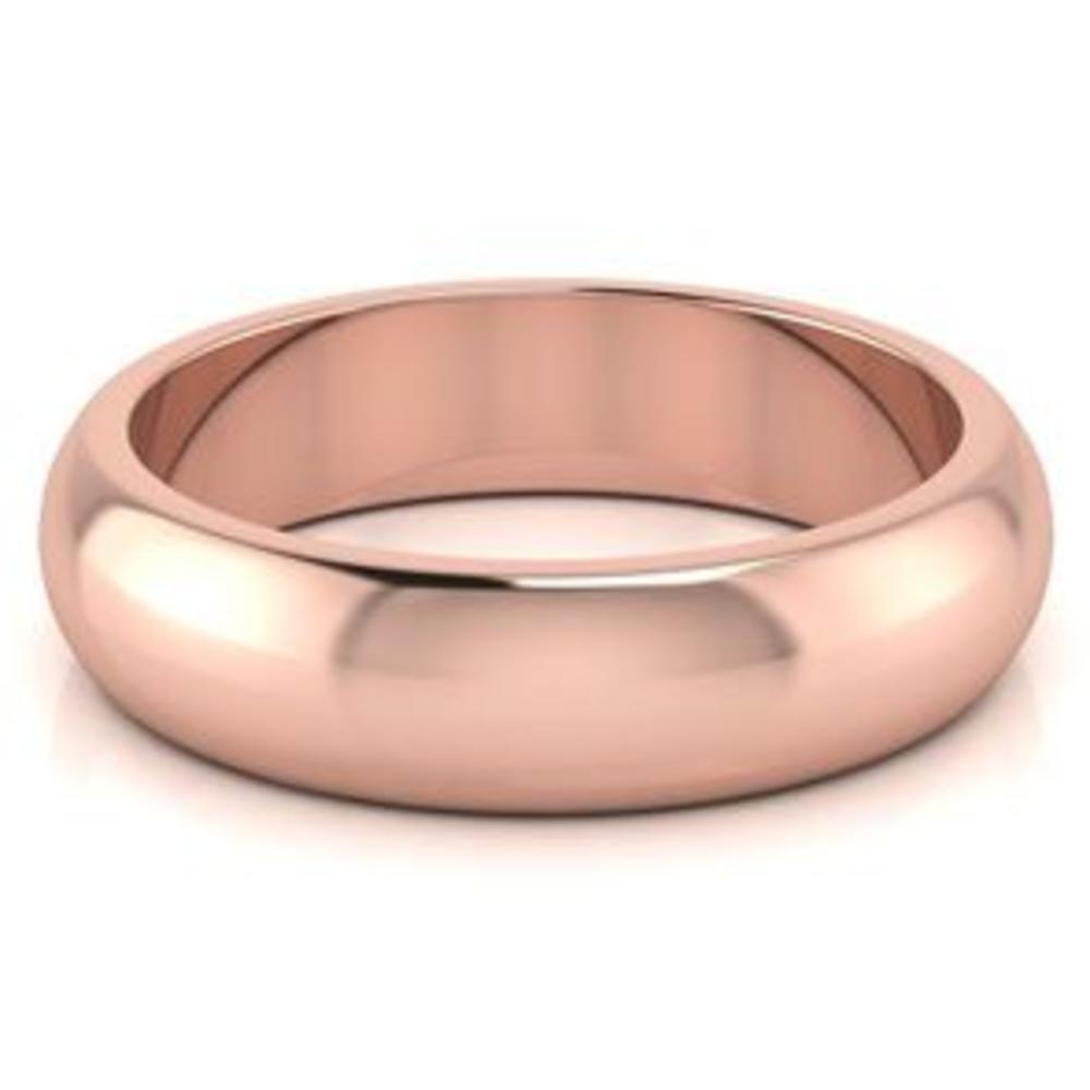 SuperJeweler 14K Rose Gold 5MM Heavy Ladies and Mens Wedding Band With Free Engraving