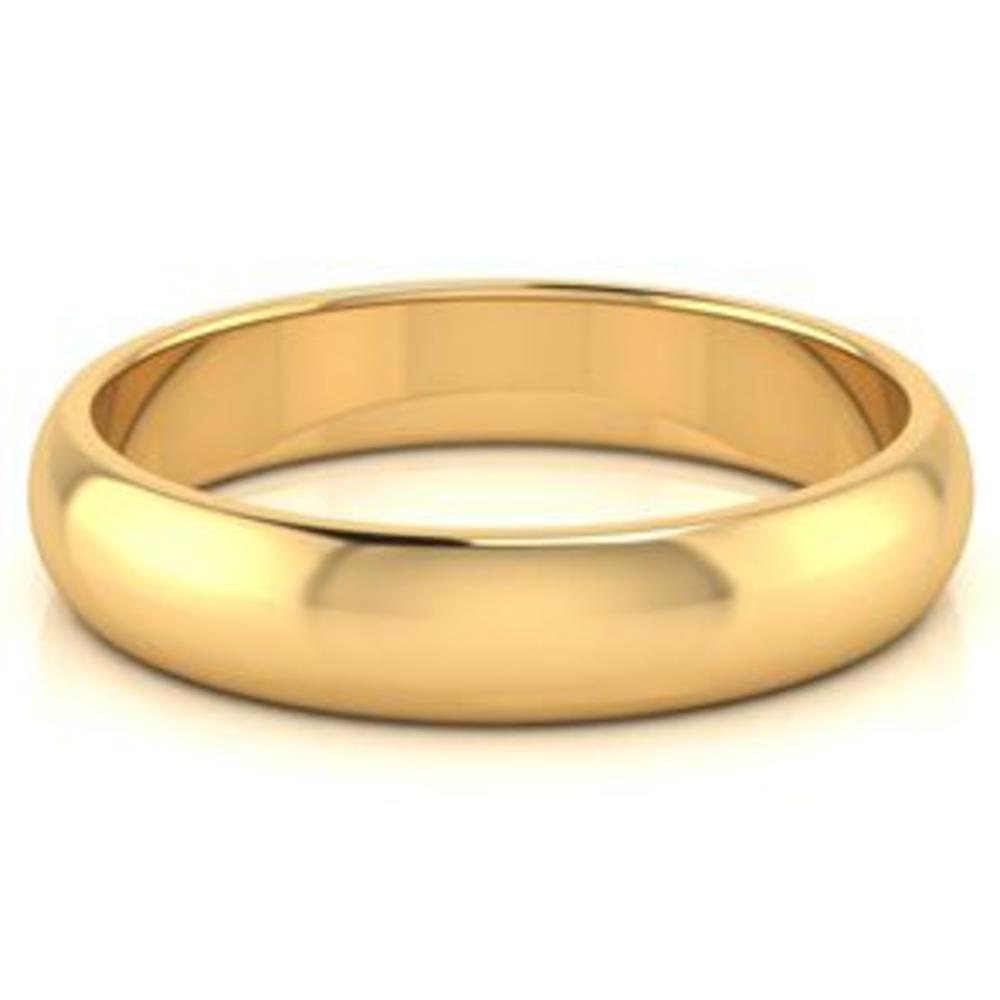 SuperJeweler 10K Yellow Gold 4MM Ladies and Mens Wedding Band With Free Engraving