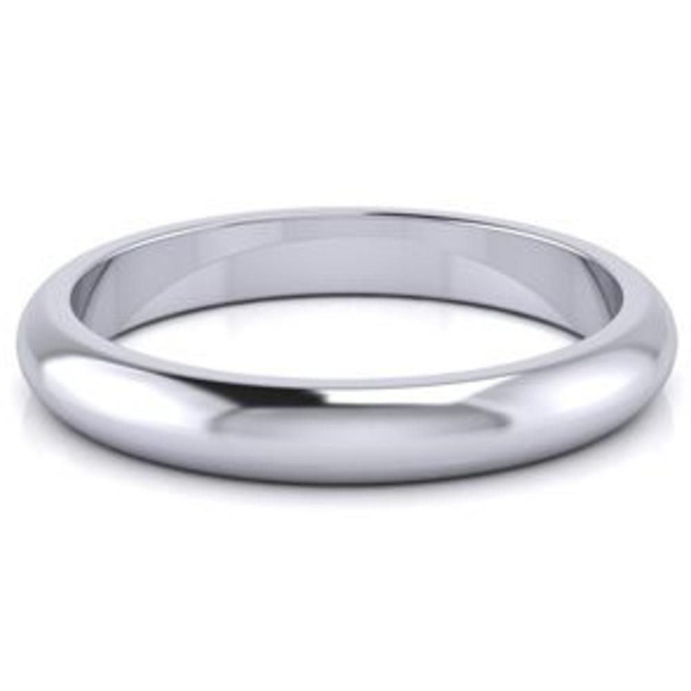 SuperJeweler 14K White Gold 3MM Heavy Comfort Fit Ladies and Mens Wedding Band With Free Engraving