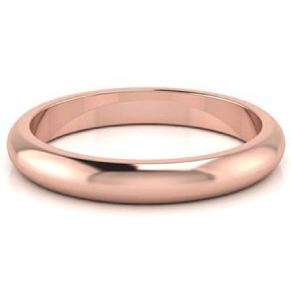 SuperJeweler 14K Rose Gold 3MM Ladies and Mens Wedding Band With Free Engraving